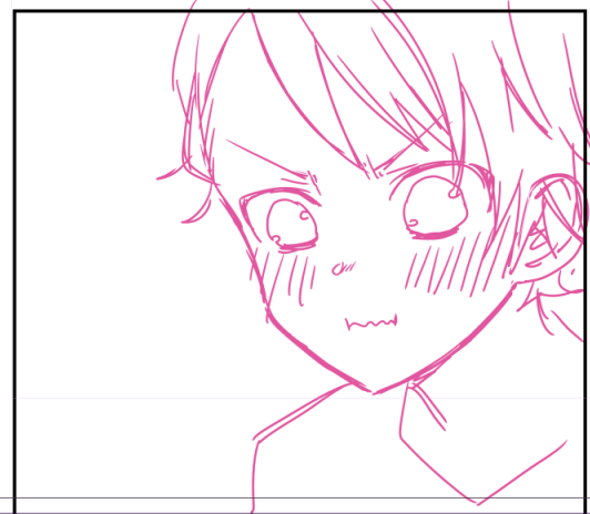 漫画のラフを途中まで進めました。 