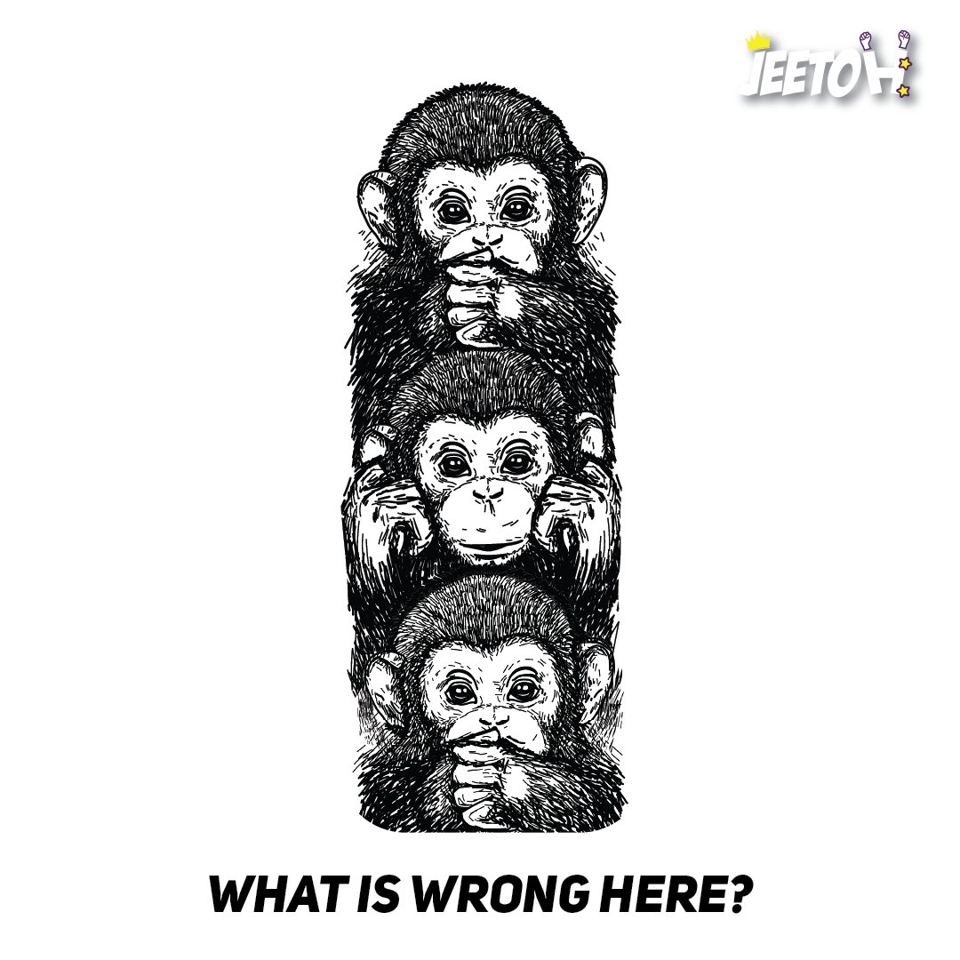 Jeetohapp's tweet photo. Kuch toh gadbad hai, Daya! 🧐

Apne 3 doston ko tag kijiye aur puchiye iska correct answer! 🙊

⁠
#JeetohForFree #Jeetoh #art #illustration #game #fun #guess #riddle #clue #brainteaser #logic #answer #funnyriddles #iq #littleriddles #puzzles #puzzlegames #questions 
⁠ https://t.co/ryf6vhGMGh
