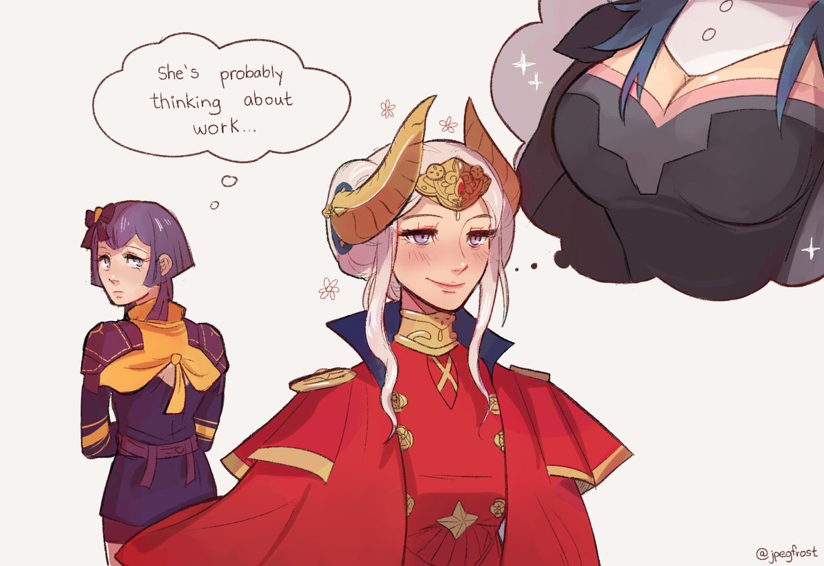 ImperiumFlames's tweet photo. Edelgard is doing that thing that nobles do, that jittery little laugh that's barely under her breath. https://t.co/SNa5rJIgom