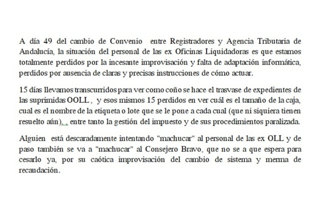 santanderina207's tweet photo. @JuanMa_Moreno @juanBravoBaena Lea un poquito y entérese bien de lo que ha hecho con las EX-OLL. Le invito a que se pase por una de las ex-oll a las que ha convertido en escaneadoras de documentos y luego se pase por las que las han absorbido y compruebe si puede en Sevilla consultar un expediente de Almeria. https://t.co/jGcXDmflvO