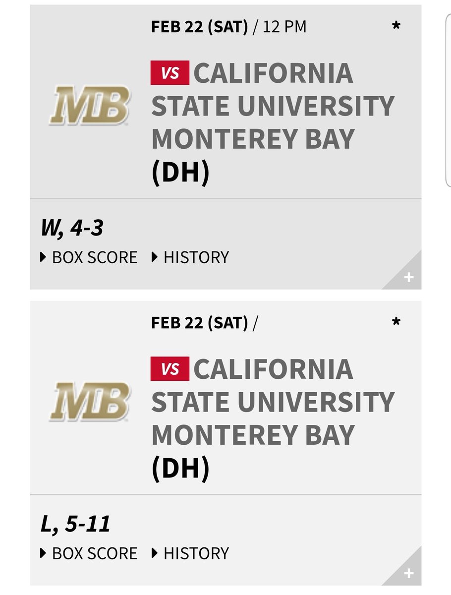 PioneerPAC's tweet photo. And w/today's results @SoftballCsueb comes out w/a big time split vs. a very quality @goccaa opponent! #BattleOfTheBays #BeastBay #BuildTheBridge https://t.co/OgnurOHGqK