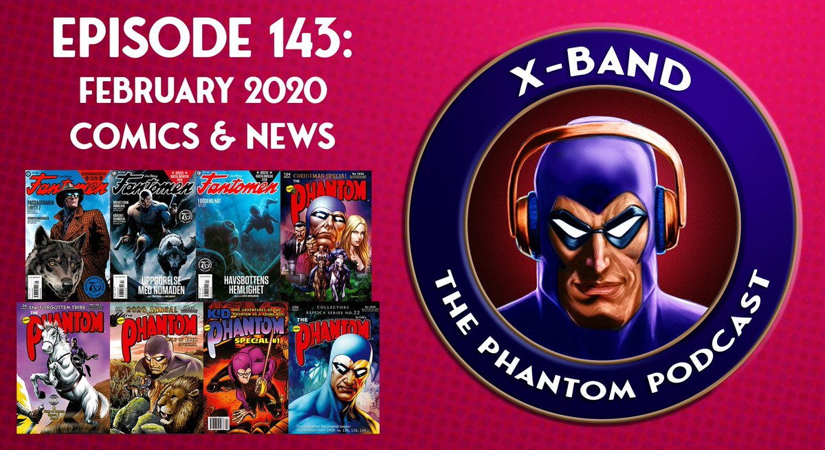 Chronicle_Tweet's tweet photo. Latest #Phantom podcast is now live! It is a bumper podcast with us reviewing 8 comics incl the latest #Fantomen &amp; #Frew 2020 Annual &amp; #KidPhantom special. We also announce a couple of cool Patreon exclusives, so it is a good time to join up - listen at https://t.co/eVcqd22h2r https://t.co/QQ6bU5VQB3