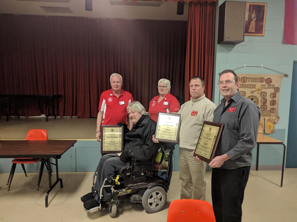 Three members of the Kinsmen Club of Brantford got their Life Memberships today. Doug, Tom and Greg.

A Life Member is the highest honour the Association bestows on a member who has given at least 10 years of service to the Association and his or her club.

Congratulations to you