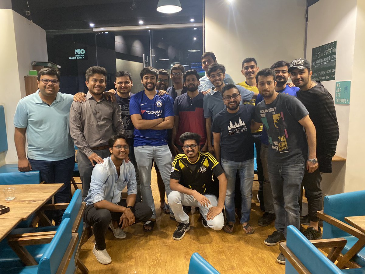 Happy faces here in Ahmedabad after a comprehensive victory against <a href="/SpursOfficial/">Tottenham Hotspur</a>! 

#KTBFFH #CHETOT