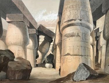 philographikon2's tweet photo. Two beautiful #archeological sights in #Egypt, one showing the Great Hall of #Carnac from the inside and the Temple at #Medinet #Abou #Thebes https://t.co/bMd7JZhB48 https://t.co/nTR3R3FvNQ