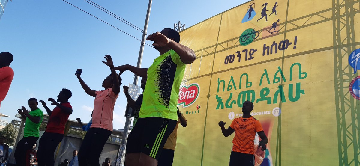 BehailuAngish's tweet photo. #Walk4YourHeart #Walk4aCause happing now at Lebu.
#Ethiopia https://t.co/83fvM530Yv