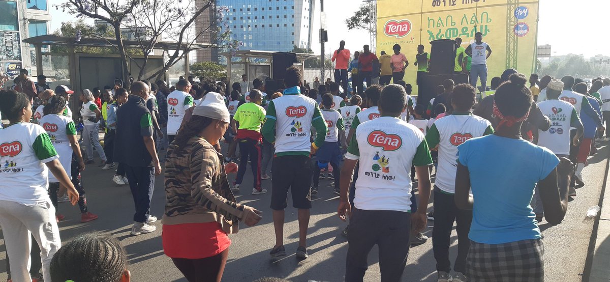 BehailuAngish's tweet photo. #Walk4YourHeart #Walk4aCause happing now at Lebu.
#Ethiopia https://t.co/83fvM530Yv