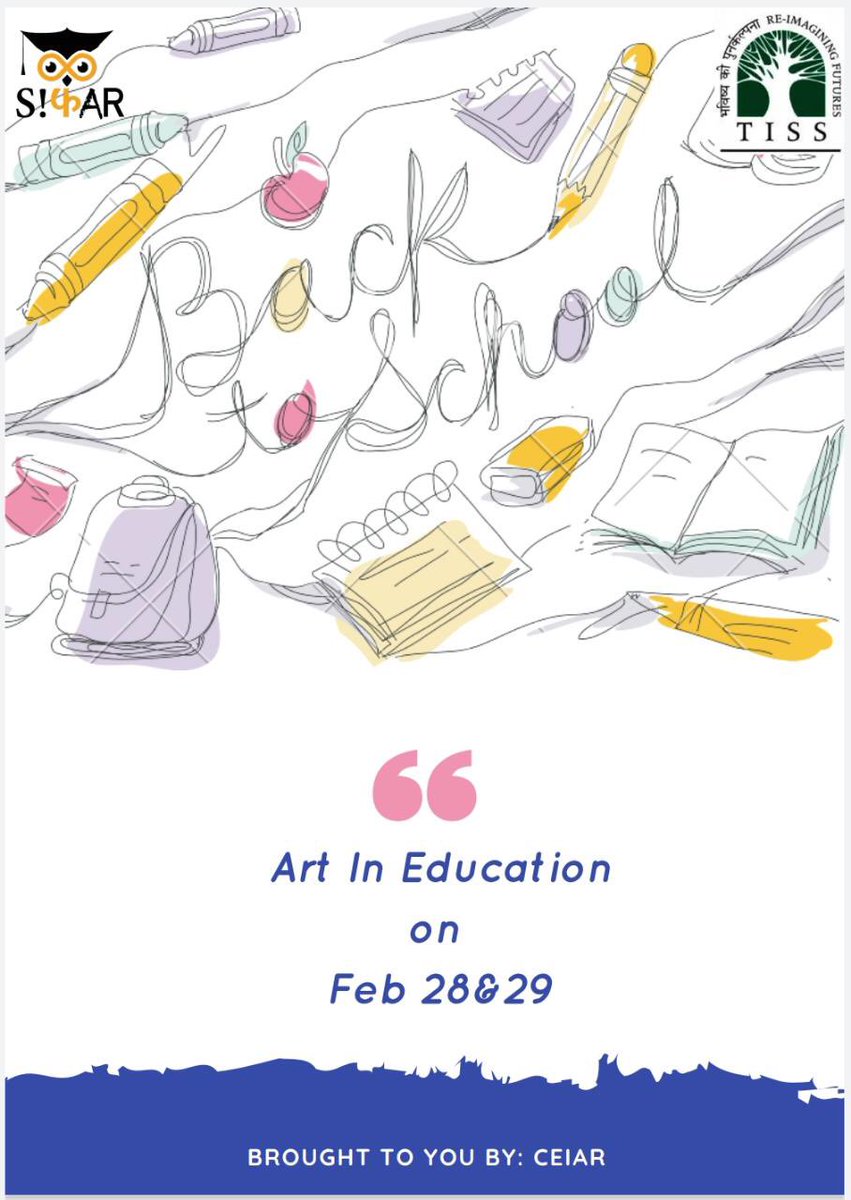 Sifar2020's tweet photo. Get ready to relive those days!
#TISS #SIFAR2020 #ARTSnEducation https://t.co/tk4O5ThMBg