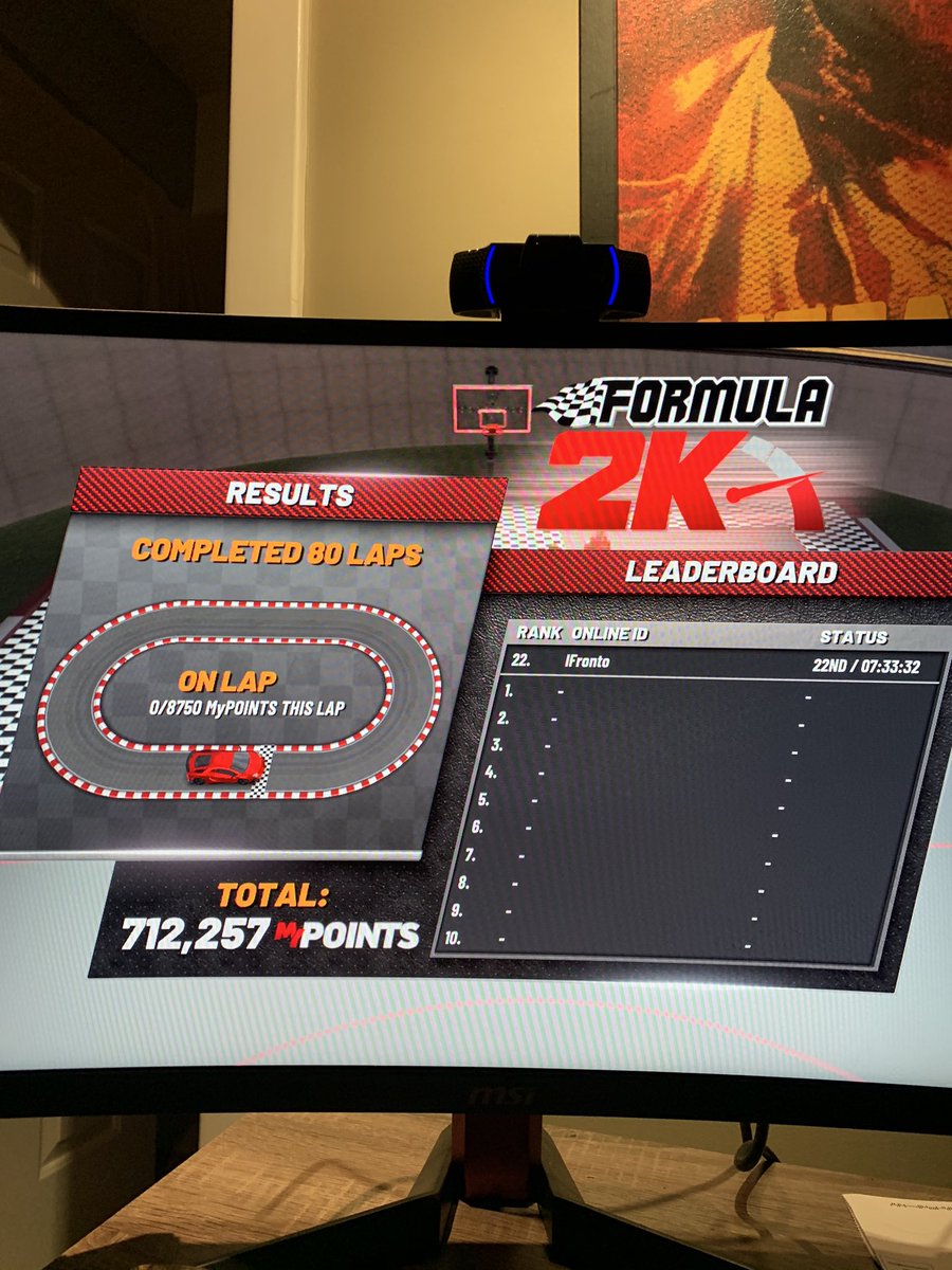 TheFrontoKing's tweet photo. Close but no luck this time... Undefeated the whole 8hrs going crazy but guess I didn’t throw enough oops 🤦‍♂️ GGs out there today tho we went crazy if this was Basketball Gods we would’ve had it for sure 💪 #2k20 #Formula2k @BOOKiNGSYT https://t.co/lw5TQfDIFx