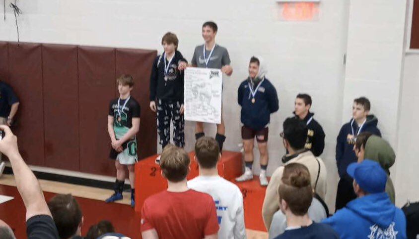 WrestlingLHS16's tweet photo. LHS Wrestling finishes 3rd at the Class S Championship...placers:
113-Connor Doran- 1st
120- CJ Phillips- 6th
132- Jacob Foster - 5th
145- Caden Foote- 4th
152- Mason Barnett- 5th
160- Brayden Grim - 1st
285- Davin McIver- 3rd https://t.co/JrKuTt5YFm