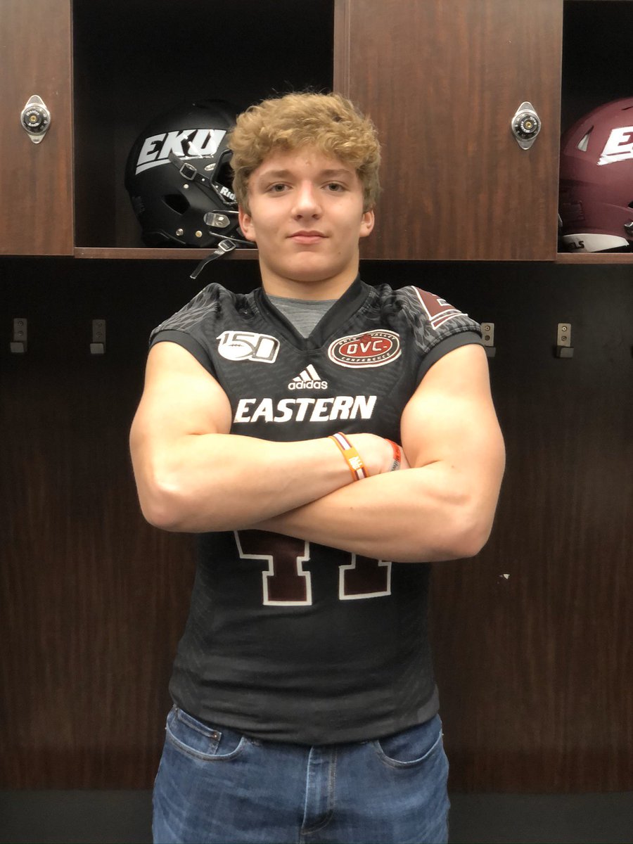 MattieLebryk's tweet photo. Had a great time today at EKU! Thank you for having me! @EKUWWells @Coach__Jake @CoachGravelEKU @EKUFootball @CoachDCharles @LCAFootball2020 https://t.co/ocF865ulrb