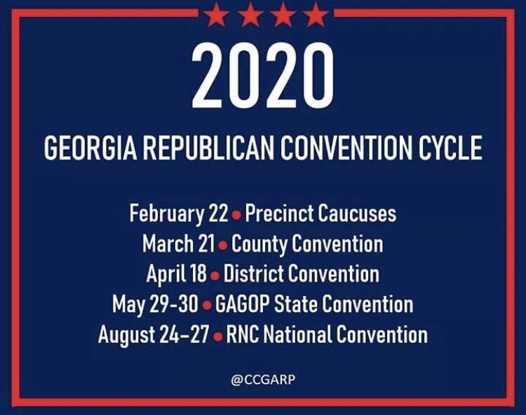 Come join us in March for our county convention at the Newnan Carnegie Library 
1 La Grange St
Newnan, GA 30263 
#gapol #2020Elections