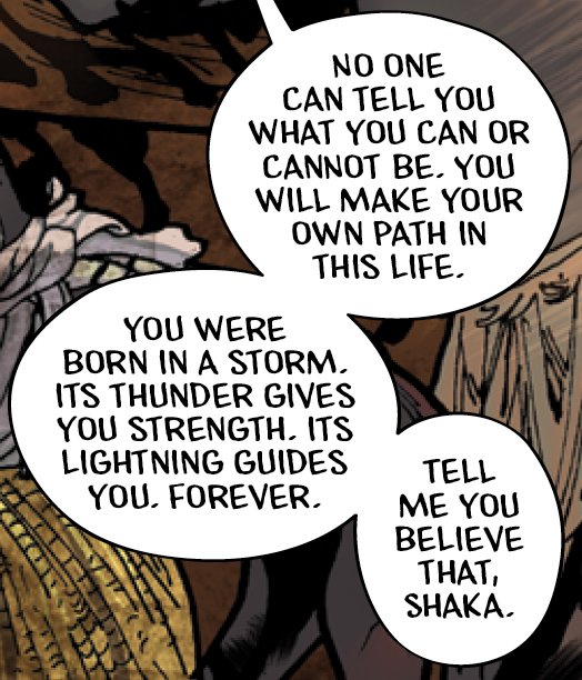 Shaka_Comic's tweet photo. Some wise words from Shaka's mother Nandi. Letters by @TobenRacicot
#ShakaZulu #Zulu #PrimevalComics #lettering #soundadvice #comingsoon #indiecomiccreator #indiecomics #comics #comicbooks #Kickstarter #Kickstartercomics #comingin2020 https://t.co/6kTNFuzmup