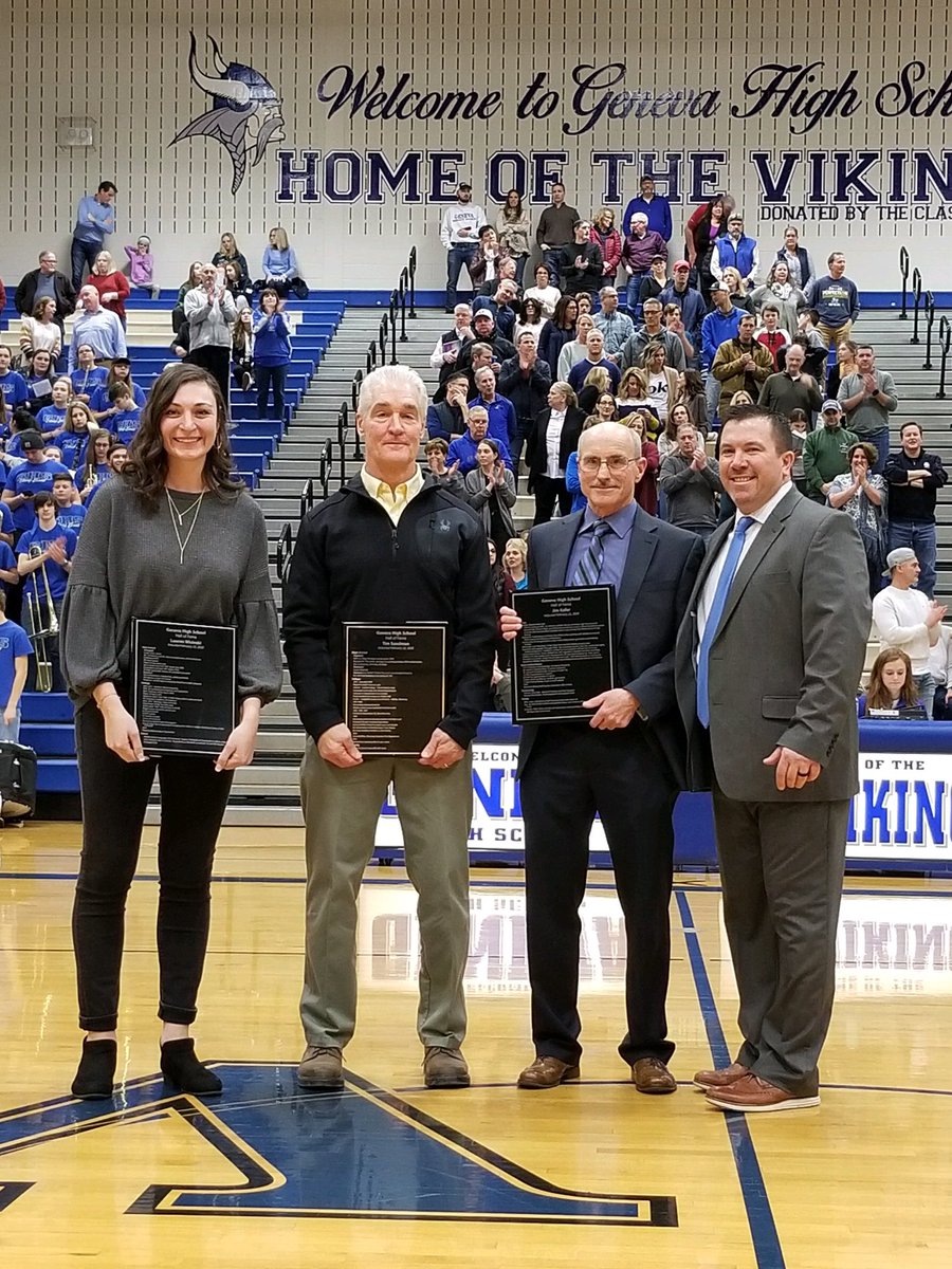 GHS_ILathletics's tweet photo. 2020  @GHS_Geneva Hall of Fame. Lauren Wicinski, Tim Sandman and Jim Kafer https://t.co/xdQAe1o1TP