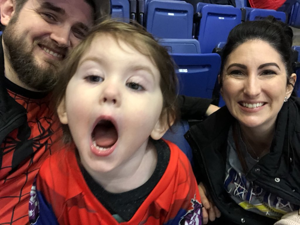 sean_mchugh's tweet photo. Welp, @ReadingRoyals may not be having the best night, but it’s still @Marvel night! #letsgoroyals #royalspic @AgentM @JohnCerilli https://t.co/Iz0yXPEONW