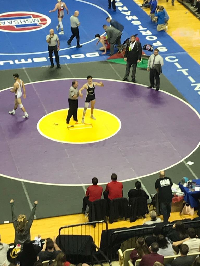 Congratulations to Damon Ashworth  on winning the Class 2 152 pound State Championship! #champion #statechamp #TigerPride