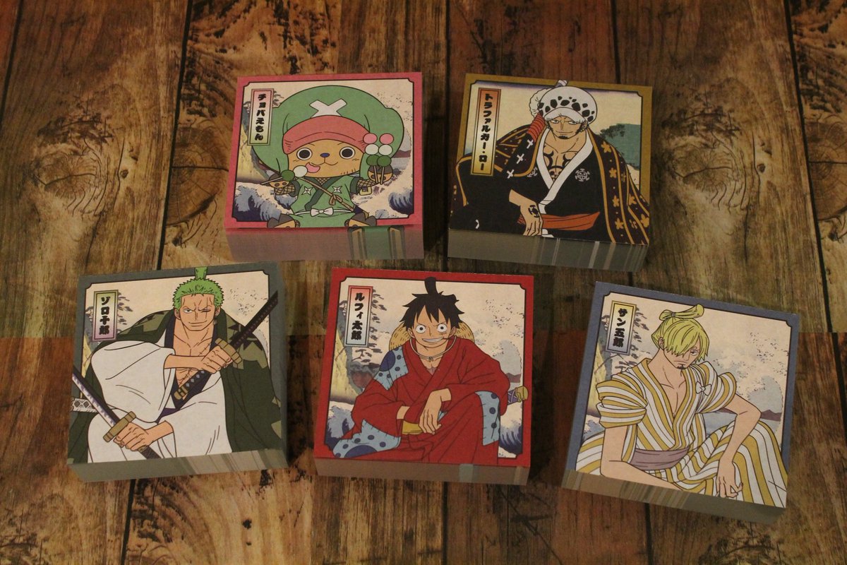 One Piece麦わらストア渋谷本店 Ar Twitter おすすめ ブロックメモ ワノ国編 全5種 各380円 税 好評発売中 麦わらストア Onepiece