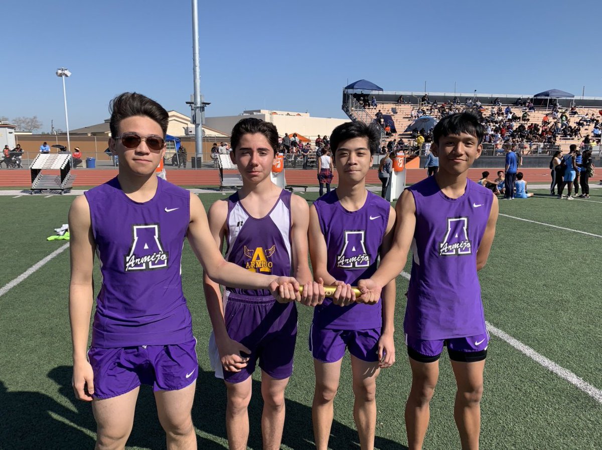 ArmijoXCTF's tweet photo. Armijo track &amp; field opens the 2020 season at the Pittsburg Relays. 1st place varsity girls DMR. 2nd place varsity girls SMR. 2nd place varsity girls 4x100. 1st place f/s boys DMR. 2nd place f/s boys SMR. 3rd place f/s boys 4x100. A great start to the season. 👑 #goarmijo https://t.co/8W4pRCcmsU