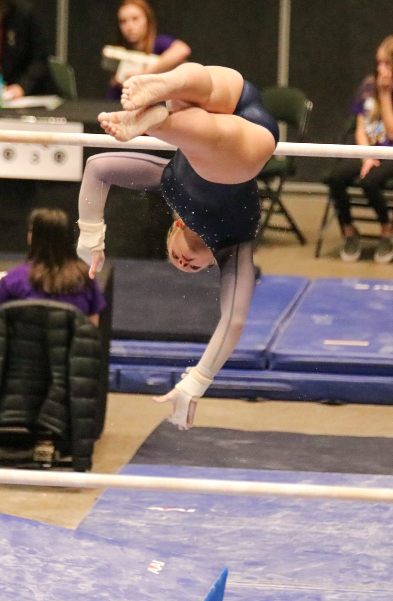 GymnasticsSFHS's tweet photo. Summer got a 9.15 on uneven bars at state. https://t.co/PQNsRFdeAt
