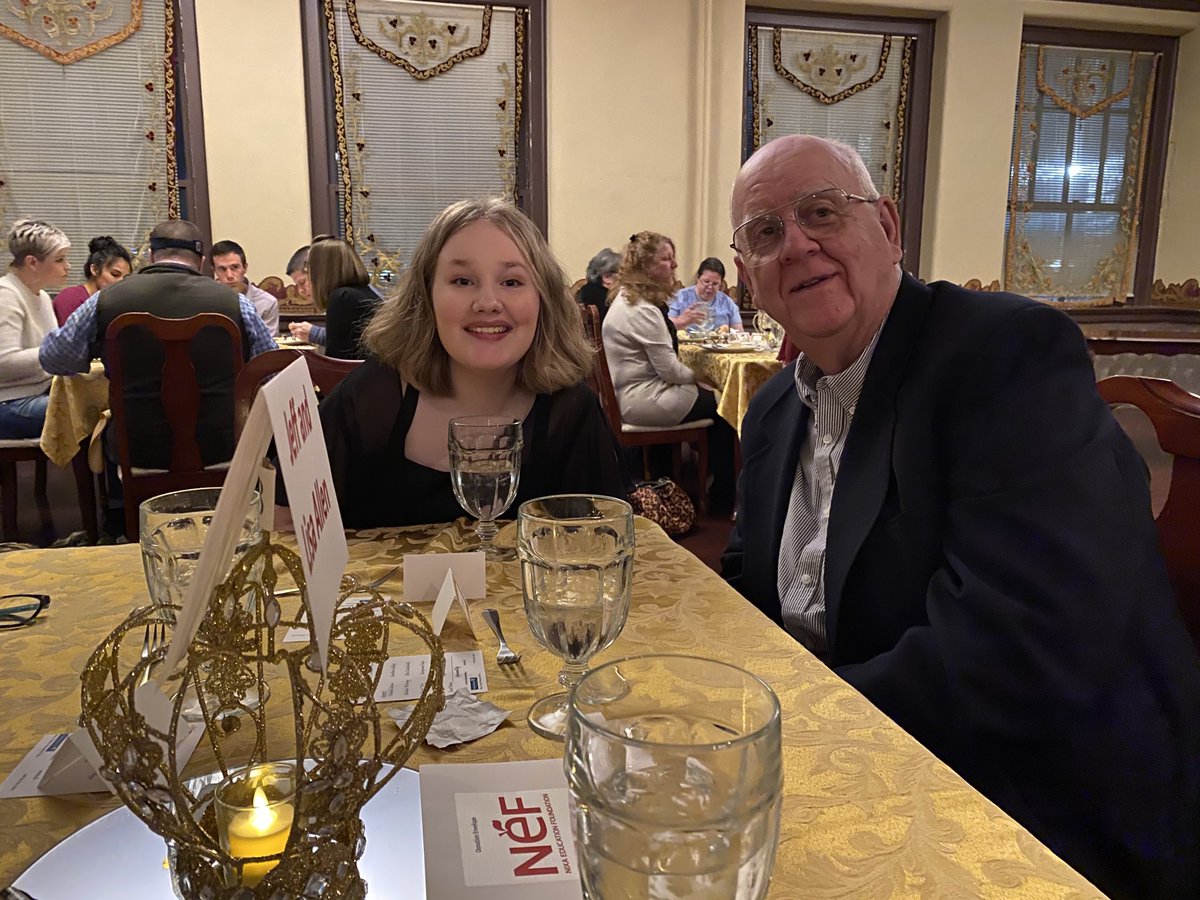 chccpa's tweet photo. @AllenLeshea417 and I with Dad and @xoxodonut at the big @nefnixa fundraiser tonight - raising money for the students of @nixaschools #PythianCastle #Nixa https://t.co/YQa4xkOi3Z