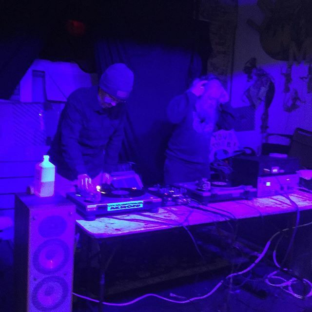 Kent_SRCA's tweet photo. Lou and Jack spinning discs from Bob Wood’s Record Collection #kentsrca #arnoldschoenberg #stevereich #ghostofbob #culturalarts https://t.co/6TiQtXTZjb https://t.co/3zM2dfaTXy
