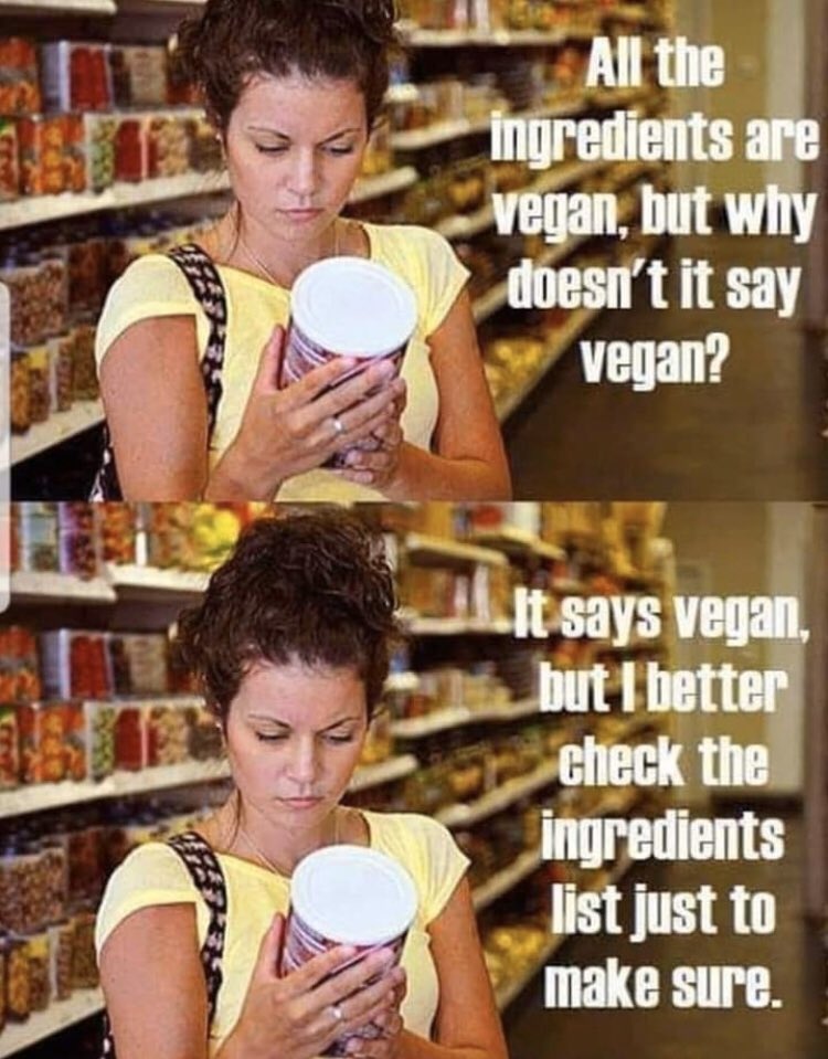 😂 So true! #vegan