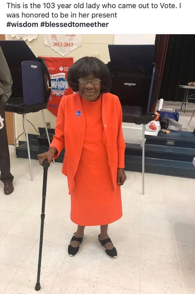 Happy 105th birthday grandmother!  Thanks for all the prayers and well wishes. She’s doing much better and will hopefully be out of the hospital soon! She was not happy because we had a big party planned that was cancelled, but we all came to see her and celebrate anyway! ❤️