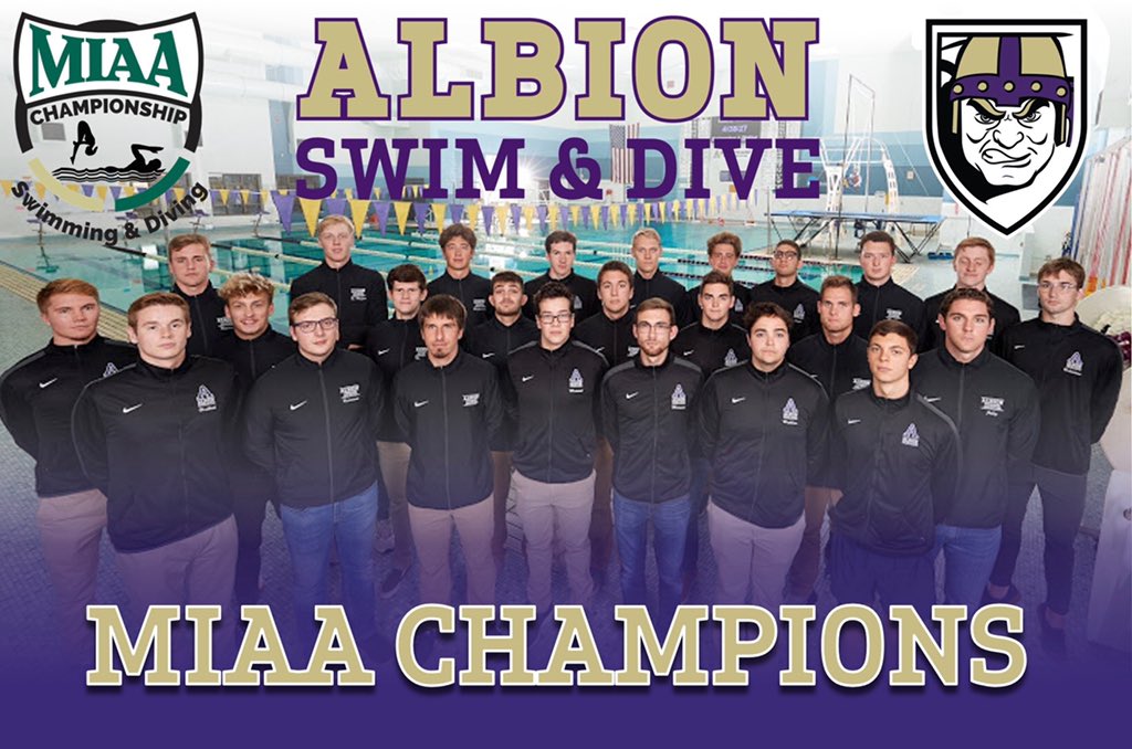 🚨MIAA CHAMPIONSHIP 🚨Men <a href="/AlbionSwimming/">Albion Swim & Dive</a> win their 3rd <a href="/MIAA1888/">#D3MIAA Sports</a> championship in 4 years !