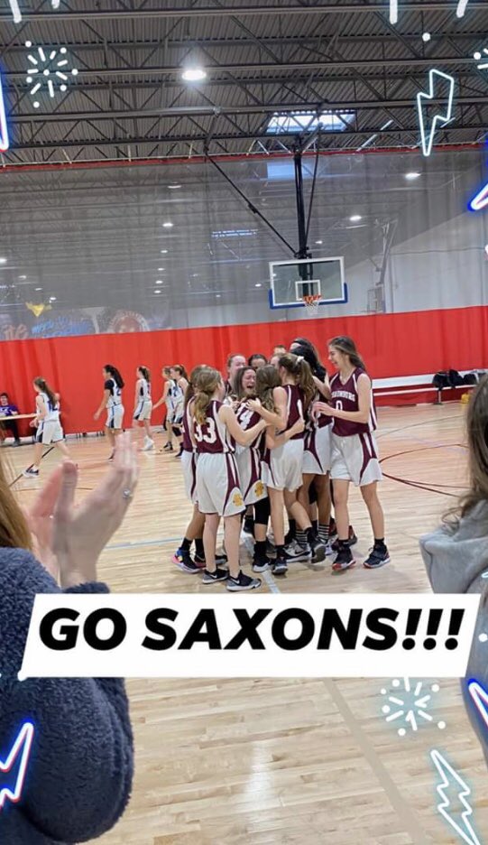 SHS_Girls_Hoops's tweet image. Coach Storm caught the feeder girls’ game today! They won it at the buzzer, of course...it’s the Saxon way. #keepitinteresting #gosaxons #futureisbright