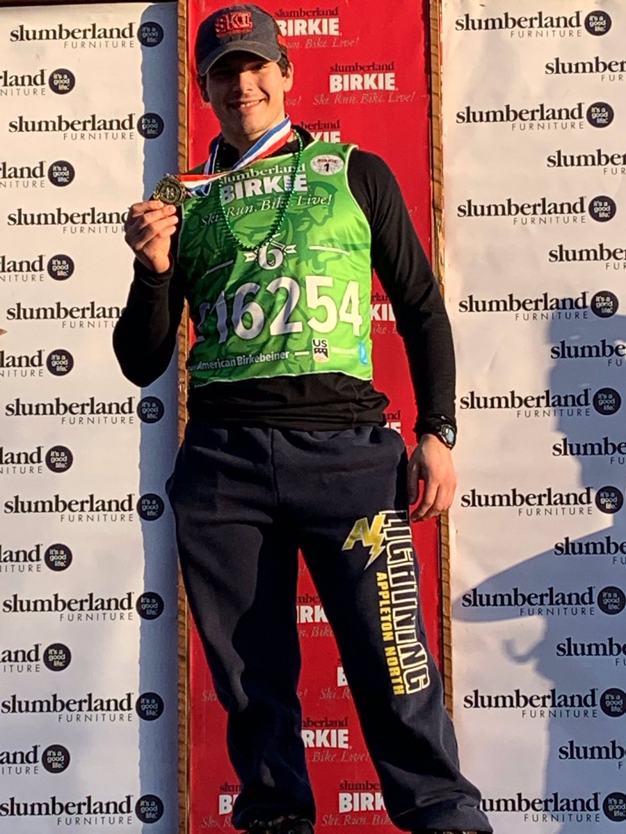 Shoutout to Lightning Outfielder Andrew Woodbury on finishing the 55K (34 mile 😳) Birkebeiner Ski Race today in Hayward, WI #enduranceathlete #LightningPride