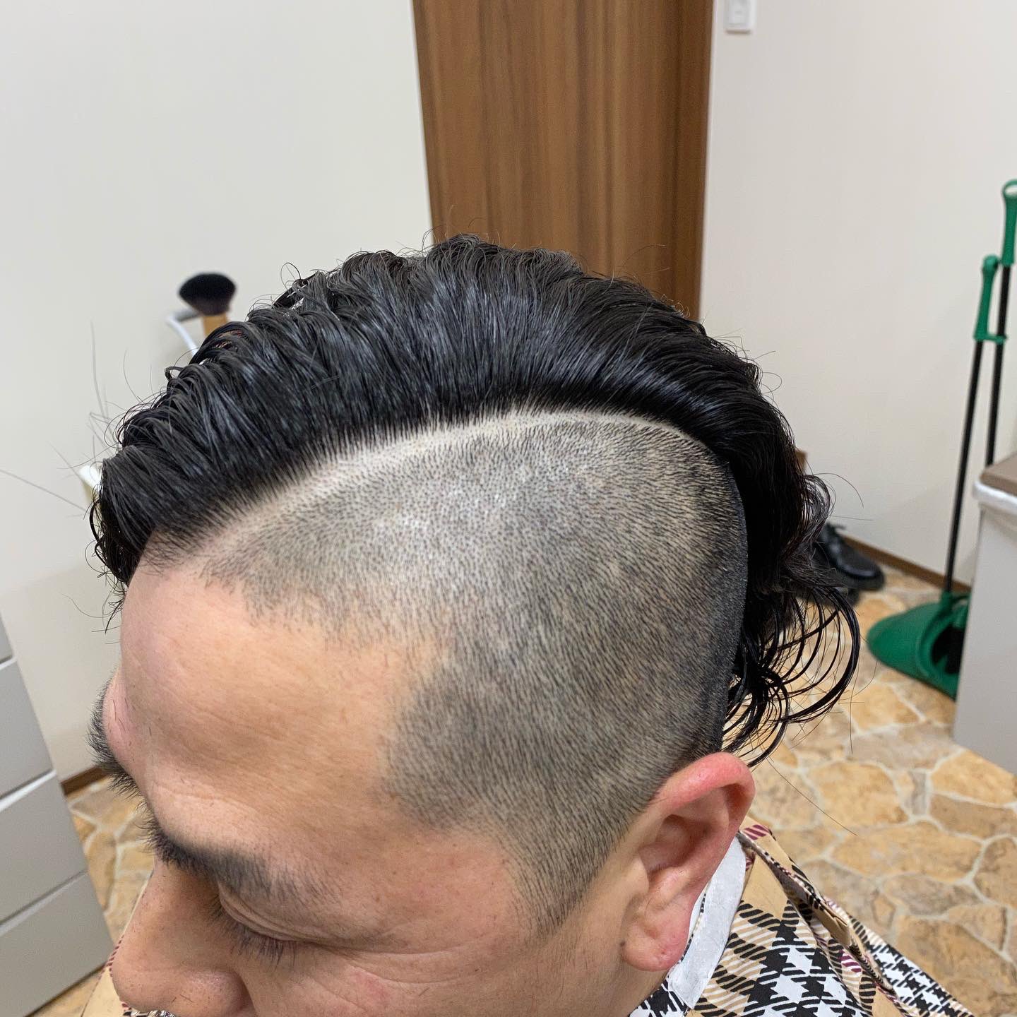 Barber D Style ご来店ありがとうございます サイド バック2 ツーブロック パーマ感残しめ 越谷 レイクタウン 新越谷 南越谷 蒲生 新田 草加 理容室 床屋さん バーバーショップ ツーブロック ロング パーマスタイル メンズヘア T