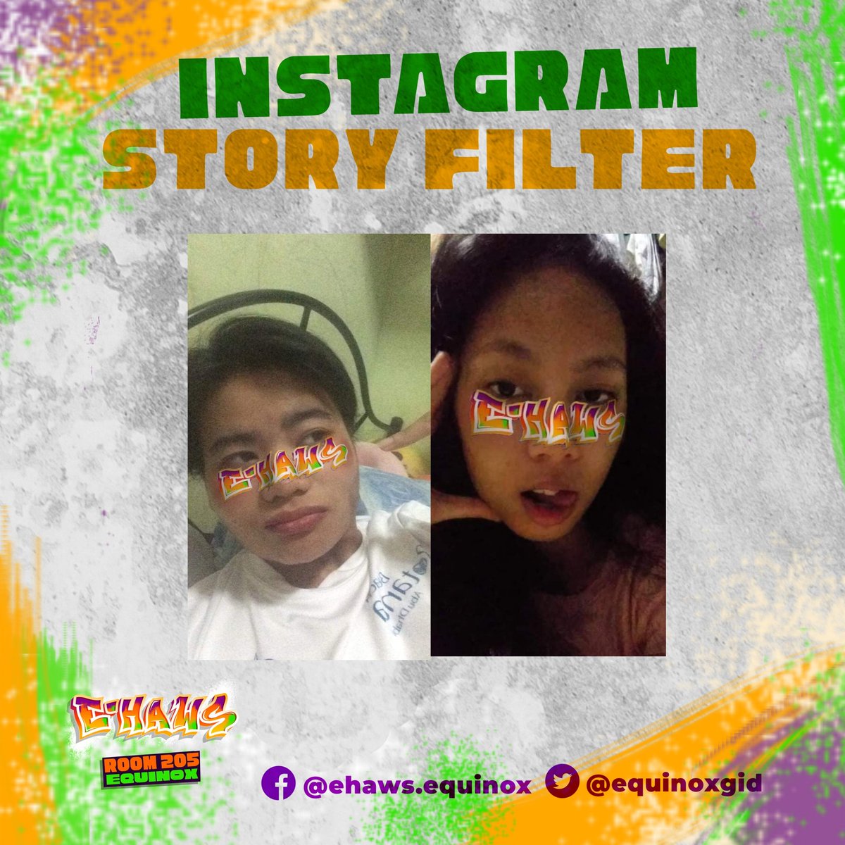 equinoxgid's tweet photo. Teka, hindi pa tapos ang aming pakulo dahil mayroon din kaming INSTAGRAM STORY filter! Mapa-isa, dalawa o lima man kayo, kayang kaya iyan ng filter na ito! 👨‍👩‍👧‍👦🤳

Abangan ito mamayang 6:30 pm at samahan kami sa pag-update ng aming stories! 

#IhawIhaw #Ehaws #WOWIHAW #SBF2020 https://t.co/T7Cs9ihjFp