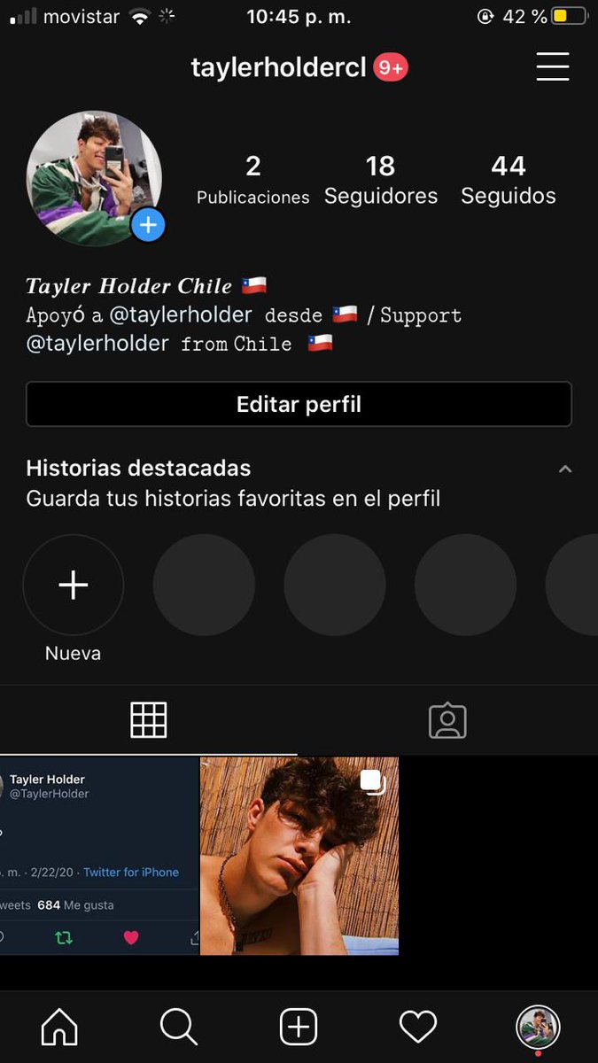 http_danky's tweet photo. @TaylerHolder MY FRIENDS AND I, WE HAVE CREATED THESE ACCOUNTS OF SUPPORT TO YOU FROM CHILE @lopez__tony @ondreazlopez   x1 https://t.co/C4sfKTQooK