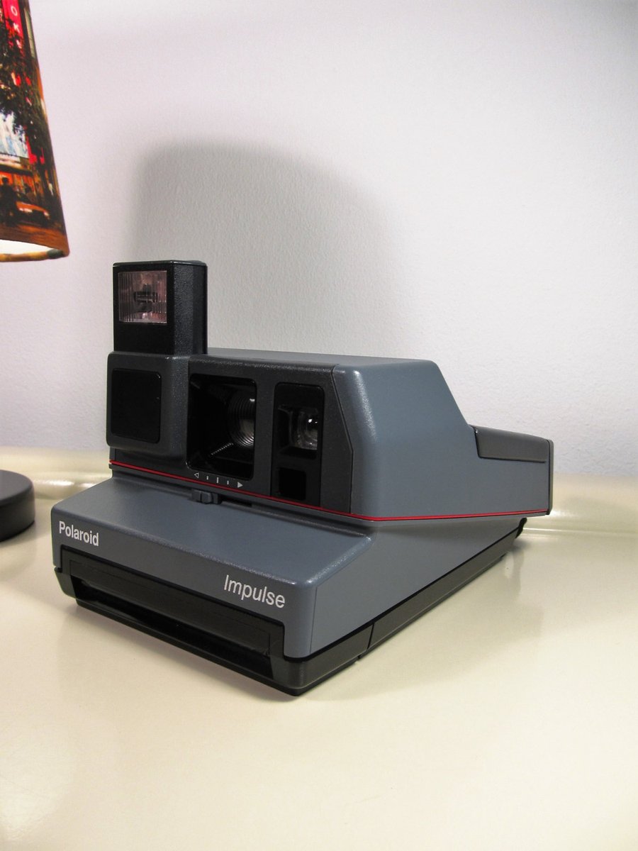 MaLanterne's tweet photo. Camera Polaroid Impulse Instant Camera SX70 type instant film Camera Retro Camera 70s Grey color https://t.co/zJhtK7I2kJ #Summer Dress #Holidays #Spring #GIFT #FREESHIPPING #Wedding #Vintage #April Fools #Retro #Vintage Fashion #CameraGift https://t.co/HFESEaYRDy