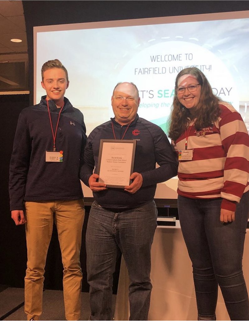 Huge congrats to our awesome advisor Mr. Erwin for being named the District One Outstanding Advisor for 2020. #howtoraider #readytoraider