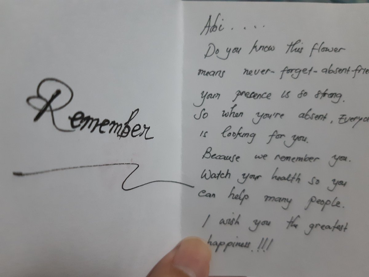 The sweetest letter ever