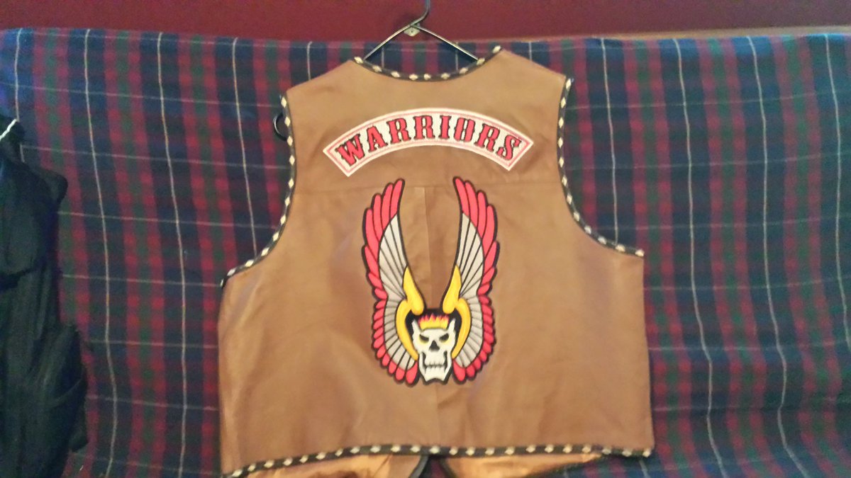 Fandyman36's tweet photo. @chorizy My favorite movie. Second best scene behind the #baseballfury fight.....wife even got me a vest cause of my obsession https://t.co/NvMxq0e79t