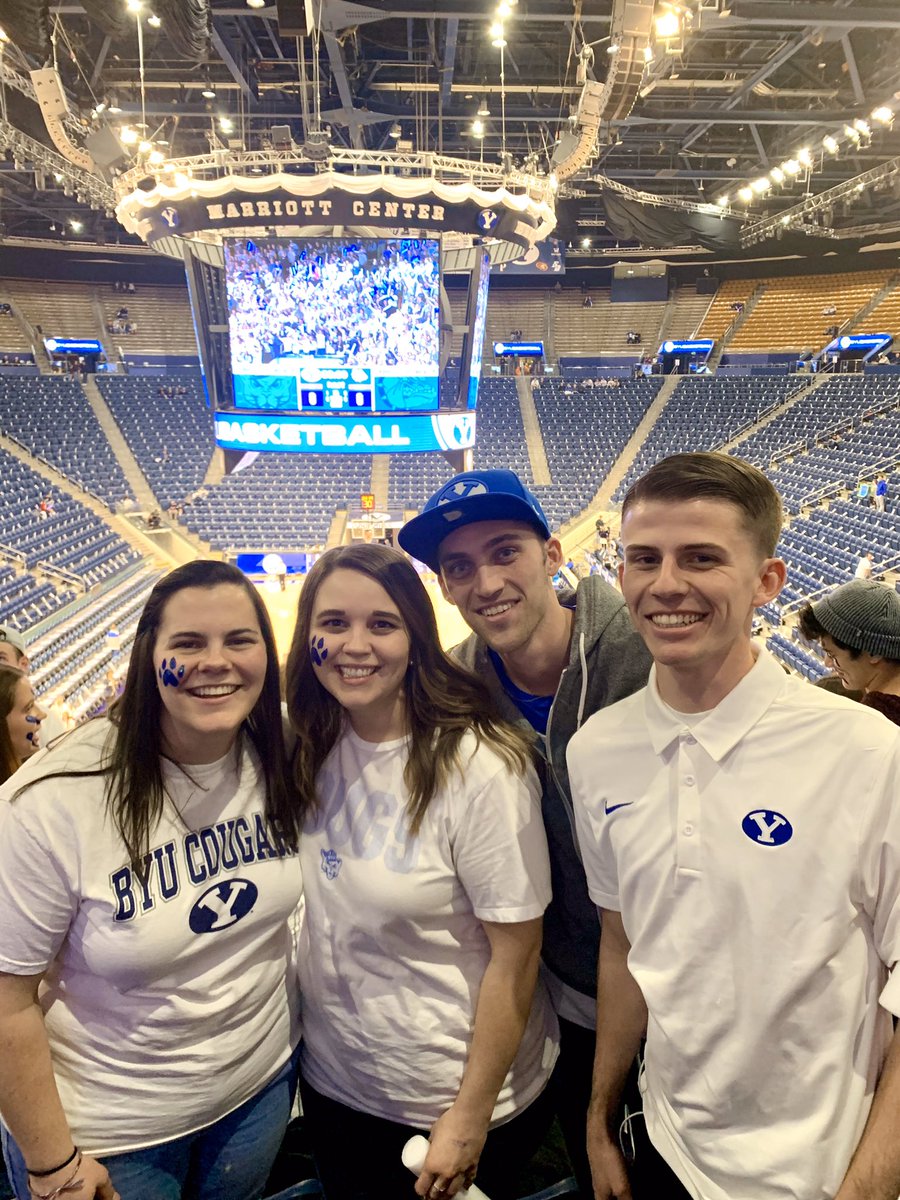 KyleaCusterDSU's tweet photo. Let’s get this W Cougs!   Portal Q section 14 row 22 seat 17-14 #GoCougs #BYUhoops https://t.co/O78Kks2g3N