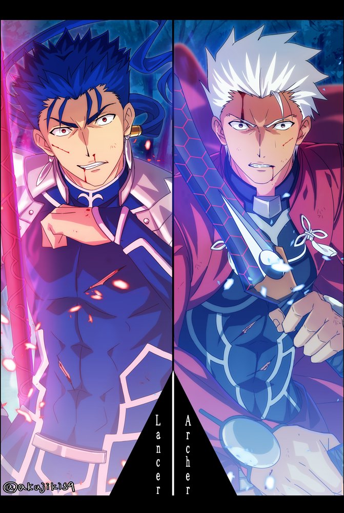 Fgo ランサーとアーチャー Sueのイラスト Fgo ランサーとアーチャー Sueのイラスト