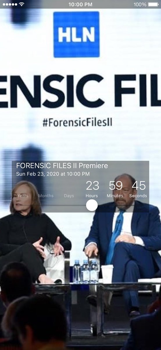 Countdown: FORENSIC FILES II Premiere: 23 hours, 59 minutes, 45 seconds

countdownstar.com