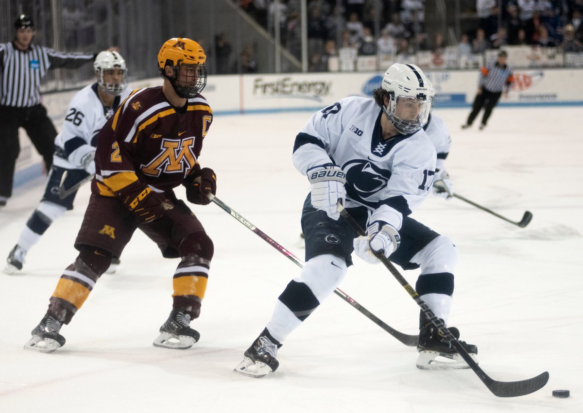ken_minamoto's tweet photo. No. 11 @PennStateMHKY defeated No. 18 Minnesota, 3-2, at Pegula Ice Arena on Saturday, Feb. 22. The Nittany Lions scored three unanswered goals for a comeback victory. 

📰: https://t.co/F5G2CFMpJW
📸: https://t.co/zH3BcZnMea https://t.co/7Ht3B719jj