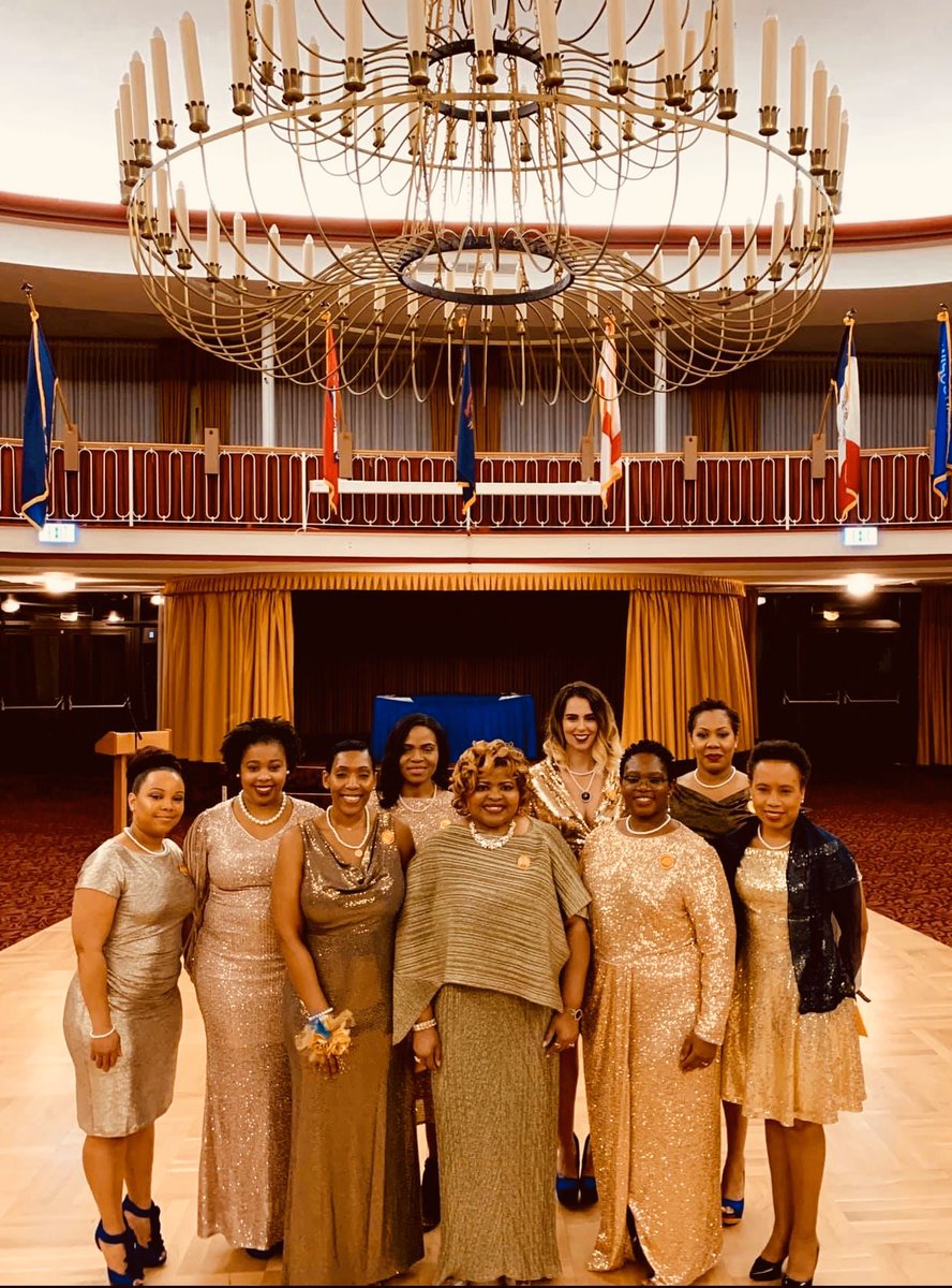 SGRho's tweet photo. Today, Sigma Gamma Rho Sorority, Inc. reactivated Iota Delta Sigma Alumnae Chapter in Landstuhl, Germany! Congratulations Sorors! 💙💛 #SigmaGammaRho #SGRhoGermany #Greater https://t.co/1JJZmy3guu