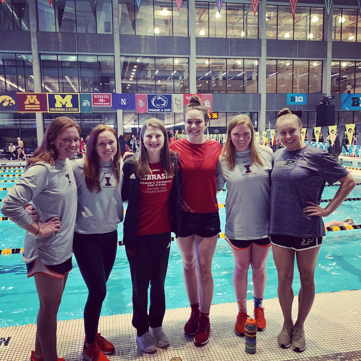 AcademyBullets's tweet photo. A little #BulletsAlumni reunion at @bigten championships. Great to see you all and your continued success. #family https://t.co/aKAJoqScA9