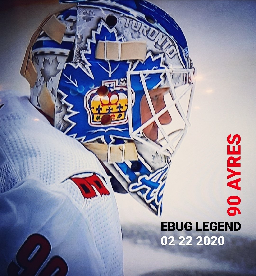 VintageGoalie's tweet image. #EBUG David Ayres with the Win. #Legend #WePayTribute