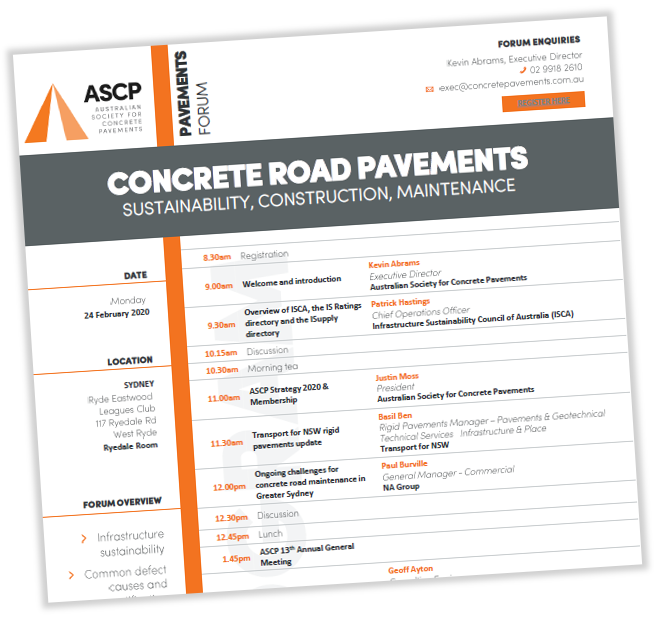 ASCPconcrete's tweet photo. Program update for tomorrow's Sydney Forum https://t.co/1ia1tU4OYm https://t.co/HVB0JKfAAA