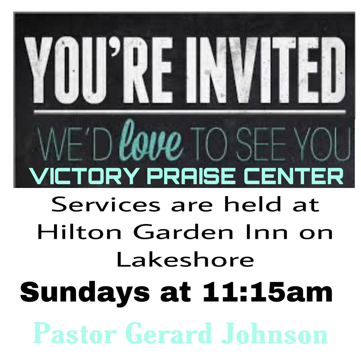 You are invited to join us on Sundays at 11:15 at the Hilton Garden Inn on Lakeshore