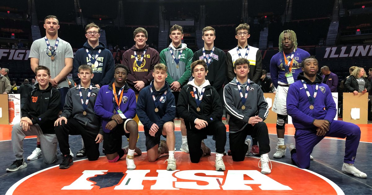 IHSAState's tweet photo. 🤼2020 Class 2⃣A @IHSAState #Wrestling Champions🥇 https://t.co/NyRaumRqbB