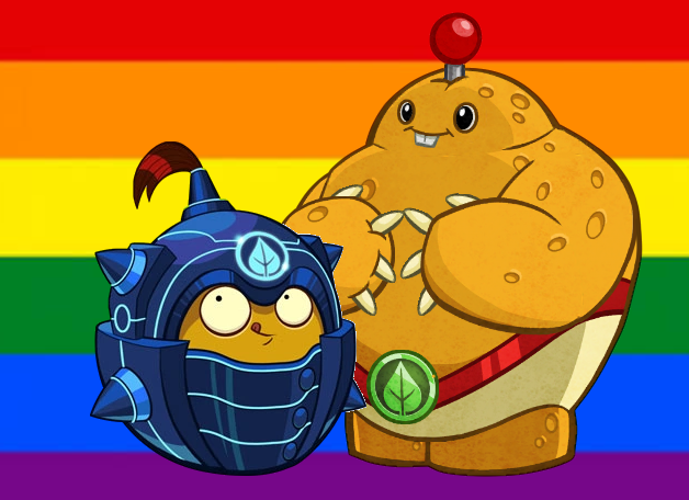 adriana4everart's tweet photo. gay pvz 🌈🏳️🌈
#pvz #pvzheroes #wallknight #spudow #rusbolt #electricboogalo https://t.co/Gr4wQvDBc1