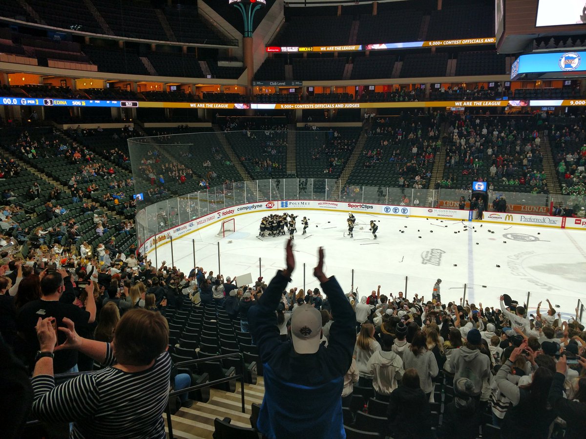 Congratulations to the Andover Huskies girl's hockey team for earning the Class AA state championship.  Great game team! #AHProud