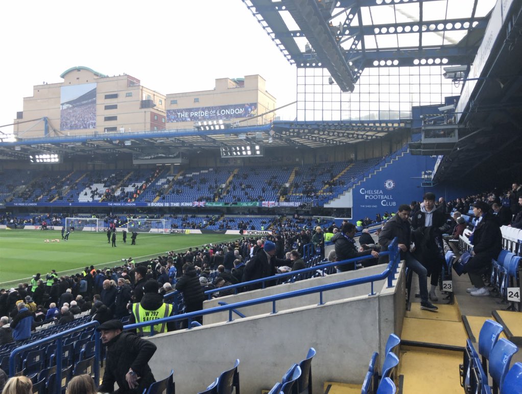 asa149's tweet photo. Great seat. Great view. Great atmosphere. Great game. Great result. Great three points. Thank you Chelsea FC for the match ticket. £70 for West Stand Lower. Chelsea 2-1 Tottenham (Saturday 22nd February 2020) https://t.co/zybA4NEFQh